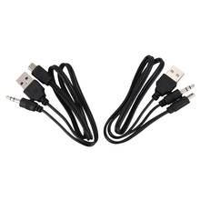 USB 2.0 to Mini A Male 3.5mm Jack Plug o Data Cable 45cm 2 Pcs 2024 - buy cheap