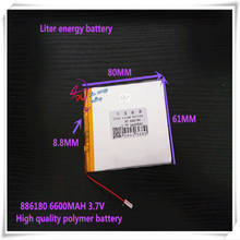 886180 3.7V 6600mAH 906080 ( polymer lithium ion / Li-ion battery ) for tablet pc POWERBANK DVD 2024 - buy cheap
