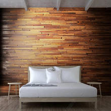 Milofi custom 3D wallpaper mural retro three-dimensional wood grain texture wallpaper living room bedroom decoration wallpaper 2024 - buy cheap