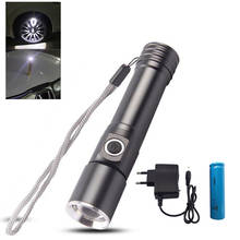 Q5 led flashlight Portable Magnet Lanterna 18650 Tactical Flash light lamp Torch Powerful 1600 Lumens Zoomable car Linterna 2024 - buy cheap