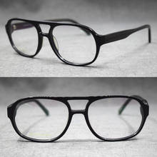 Zerosun Vintage Eyeglasses Frame Men Acetate Glasses Man Prescription Spectacles for Graduate Myopia Hyperopia Lens Nerd Black 2024 - buy cheap