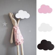 Nordic Style Cartoon Cloud Kids Room Wooden Sticker Wall Hanging Hook Home Decor Wall Decoration Crafts hanger key holder wall 2024 - buy cheap