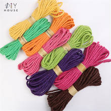 10M Color Hemp Rope DIY Craft Supplies Knitting Bouquet Packaging Decoration Cords Kindergarten Handwork Arts Materials Touw 2024 - buy cheap