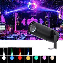 Total 5W LED Round Beam Pinspot Light Spotlight/Super Bright Lamp Mirror Balls DJ Disco Effect Stage Lighting For KTV DJ Disco 2024 - buy cheap