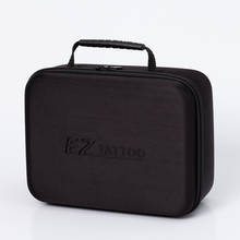 EZ Tattoo Travel Case Black Blank  Box for Tattoo Needles Machines  power  pedals Clip cords  tattoo equipment 2024 - buy cheap
