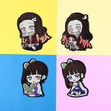 Japanese anime characters Embroidery Chapter Boutique Appliques 3D DIY Kimono girl Patches Iron On Clothes Decor Patch Stickers 2024 - buy cheap