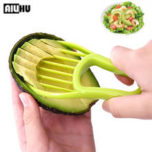 Нож для резки авокадо 3 в 1, пластиковый кухонный нож для резки масел, фруктов, овощей, мякоти 2024 - купить недорого