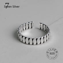 Anéis de prata esterlina para mulheres, 925 real, vintage, tendência, joia fina, grandes, ajustáveis, anéis antigos 2024 - compre barato