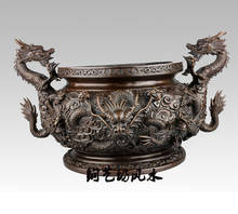 Incensário de bronze para gravação de dragões, queimador de incenso em bronze da china, 731 +++++ 2024 - compre barato