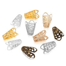 50 pces 16x10mm flor torus forma contas de liga bonés jóias achados encantos colar pulseiras espaçador grânulos para fazer jóias 2024 - compre barato