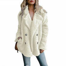 Teddy Coat Women Faux Fur Coats Long Sleeve Fluffy Fur Jackets Winter Warm Female Jacket Oversized Women Casual Winter Coat 2021 2024 - buy cheap