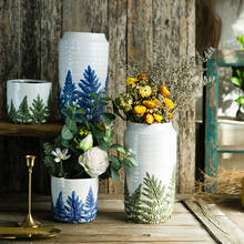 Керамическая ваза, Скандинавская Настольная ваза, цветочный горшок, украшение для гостиной, керамические цветочные вазы, украшение 2024 - купить недорого