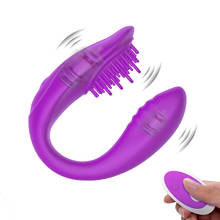 Vibrador inalámbrico de punto G para parejas, Juguetes sexuales para adultos, consolador estimulador de clítoris de silicona recargable, juguete sexual vibratorio para mujer 2024 - compra barato