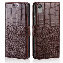 Para sony xperia x f5121 caso flip textura de crocodilo couro suporte do cartão do telefone capa para sony xperia x caso carteira coque 2024 - compre barato
