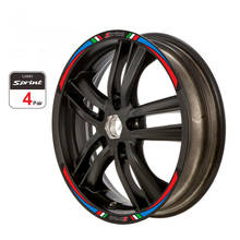 For Piaggio Vespa GTS Sprint Primavera 50 150 150S 300 300ie Rim Decals Scooter 12" Wheel Reflective Sticker Set 2024 - buy cheap