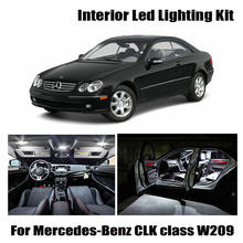 16pcs White Canbus Car LED Interior Light Kit For Mercedes-Benz CLK class W209 CLK320 CLK430 CLK350 CLK500 CLK550 2003-2009 2024 - buy cheap