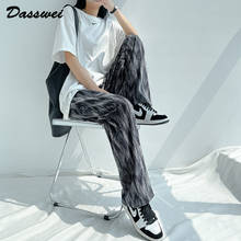 DASSWEI Fashion Summer Tie Dye Pants For Women Casual Elastic High Waist Long Straight Trousers Female Printed Loose Thin Pants 2024 - buy cheap