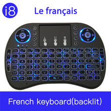 Original i8 French Version 2.4GHz Clavier français i8 Wireless Keyboard Air Mouse Touchpad Handheld for Android TV BOX Mini PC 2024 - buy cheap