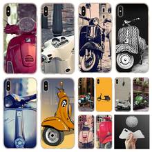 Vespa Scooter Soft Silicone Case For iPhone 13 12 11 Pro 7 8 6 6s Plus XR XS Max Cover Mini SE 2020 Funda Etuis 2024 - buy cheap