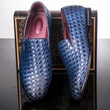 ERRFC Personalized Men Blue Casual Loafer Shoes Fashion Designer Slip On Boat Shoes For Man White Brush Color Plus Size 47 48 2024 - buy cheap