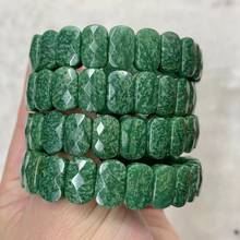 natural green epidote stone beads bracelet natural gemstone jewelry bangle for woman for man for gift wholesale 2024 - buy cheap