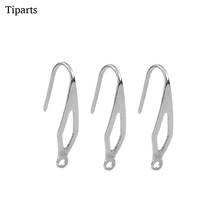 20pcs/lot 2x1cm Stainless Steel Hollow Out Diamond Ear Hook Earring Hooks Wire Settings Base Settings DIY Jewelry Making Clasp 2024 - buy cheap
