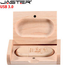 Jaserte-unidad flash de madera 2 en 1, pendrive USB 3,0, 64GB, 4GB, 8GB, 16GB, 32GB, 128GB, logo personalizable 2024 - compra barato