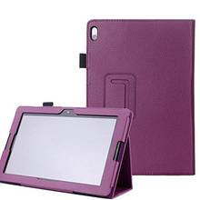 Capa de couro para lenovo, capa inteligente para lenovo a7 10.1 lichi pu 2024 - compre barato