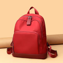 Mochila de lujo para mujer, bolso de hombro grande con borla de cuero de alta calidad para niña, bolso escolar con cinta, 8 colores 2024 - compra barato