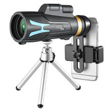 Telescópio monocular portátil, grande zoom, monocular, hd, visão noturna, baixa luz, uso ao ar livre, celular 2024 - compre barato