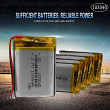 Pilas de polímero recargables para MP4, MP5, GPS, PSP, PDA, Bluetooth, 103040, 1200mAh, 3,7 V, 10 Uds. 2024 - compra barato