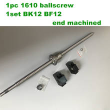 Ballscrew 650 700 800 900 1000 mm sfu1610 rolou o parafuso da esfera c7 com extremidade usinado + 1610 porca de esfera + bk/bf12 apoio final para rm1610 2024 - compre barato