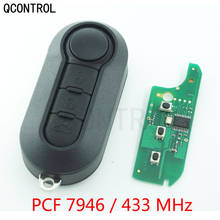 QCONTROL Car Remote Key 433MHz Suit for FIAT 500 Doblo Fiorino Grande Punto Evo Qubo PCF7946 Chip 433 MHz 2024 - buy cheap