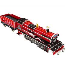 3D Steam Locomotive Train Puzzles Kid Toy Game DIY Paper Assembled Train Model Jigsaw Toys Durable Children Christmas Toy Gift 2024 - buy cheap