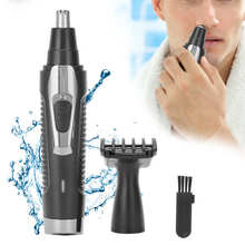 Aparador de pelos faciais masculino, conjunto de ferramentas de barbear recarregáveis usb para aparar pelos do nariz e pelos 2024 - compre barato