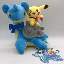 Pokemon 25cm plush lapras pikachued novo detetive filme dos desenhos animados animal de estimação presente de natal criança boa qualidade presente de natal miúdo 2024 - compre barato