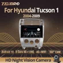 Автомагнитола TIEBRO для Hyundai Tucson 1, мультимедийный плеер с GPS-навигацией, 4G, Wi-Fi, 2.5D IPS, Android 9,0, для Hyundai Tucson 1 2004-2009 2024 - купить недорого