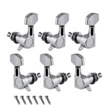 NEW 6PCS Chrome 3L3R Acoustic Guitar Tuning Keys Pegs Machine Heads Tuners Sealed for Guitar Parts 2024 - buy cheap