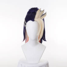 Game LOL KDA The Baddest Akali Wigs Heat Resistant Synthetic Hair Halloween Party Cosplay Wig Chip Ponytail + Wig Cap 2024 - buy cheap