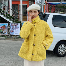Women Winter Warm Teddy Coat 2019 Fashion Thicken Fur Sheepskin Coat Faux Fur Jacket Ladies Basic Jacket Outwear Blend Coats 2024 - buy cheap