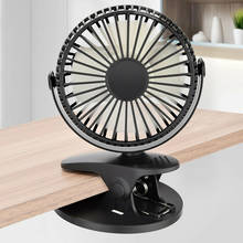 Mini Desktop Fan USB Clip-on Type Cooling Fan with 3 Speed Portable Rechargeable Tabletop Cooling Device 2024 - buy cheap