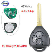 3 Buttons Remote Key Keyless Fob 433MHz With 4D67 Chip inside for Toyota 2006-2010 Camry 2024 - buy cheap