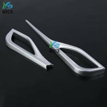 For Toyota Yaris XP150 2019 2020 For TOYOTA VIOS / YARIS 2019 2PCS ABS Chrome Car Front Side Air Conditioner Vent Outlet Cover Trim Moldings Car Styling 2024 - buy cheap