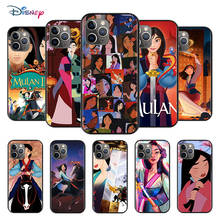 Disney-funda negra de silicona TPU para teléfono móvil, carcasa suave de dibujos animados para Apple iPhone 12, 11, XS Pro Max, Mini, XR, X, 8, 7, 6, 6S Plus, 5 SE 2024 - compra barato