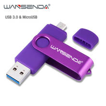 WANSENDA-unidad Flash USB de alta velocidad, Pen Drive 256GB, 3,0, 128GB, 64GB, 32GB, 16GB, OTG, para teléfono inteligente/PC Android 2024 - compra barato