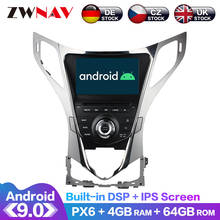 Android 9 IPS экран PX6 DSP для Hyundai AZERA Grandeur HG I55 2011 + автомобильный DVD GPS мультимедийный плеер головное устройство радио аудио стерео 2024 - купить недорого