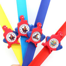 Disney Spider-Man Children's Quartz WristWatch Cartoon Silicone Watch kids watches boys Fashion & Casual No waterproof Silicone 2024 - buy cheap