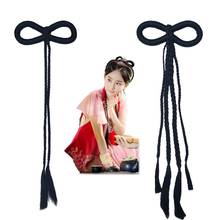 long briad hair accessories chinese ancient dynasty butterfly knot hair products princess cosplay antique photography 2024 - buy cheap