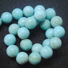 blue turquoise bead round ball howlite stone size 12mm 14mm round ball beads loose beads beads findings beads accessories 2024 - buy cheap