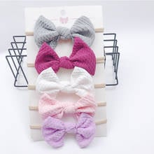 5pcs/Set Fish Scales Newborn Bow Headband For Girl Headband Thin Nylon Headband Spring Summer Hair Accessories Princess Gift 2024 - buy cheap